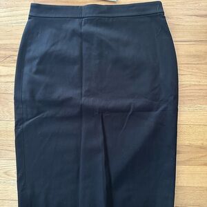 J. Crew Elegant Black Pencil Skirt